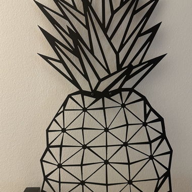 Pineapple metal wall decor