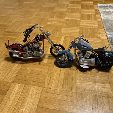 2 Motorcycle Decorative Models