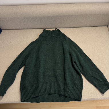Green turtleneck