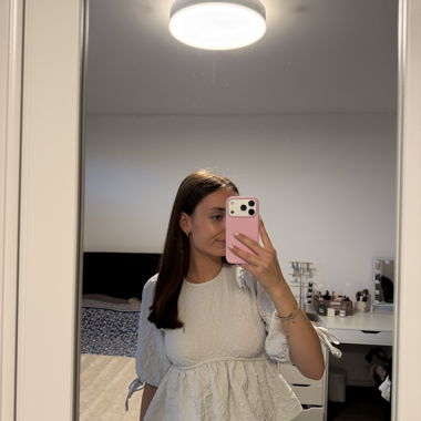 Top Peplum con schiena da annodare bianco