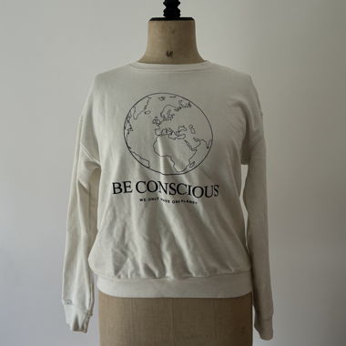 Sweatshirt Stradivarius Ecru