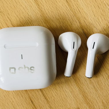 SBS TWS earphones with 250 mAh charging case