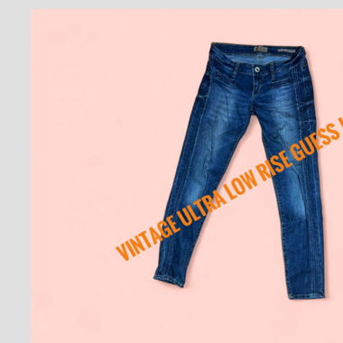 Vintage GUESS Ultra Low Rise Jeans (W26)
