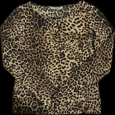 Camicia con stampa leopardo