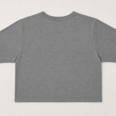 Graues Nike Crop-Shirt