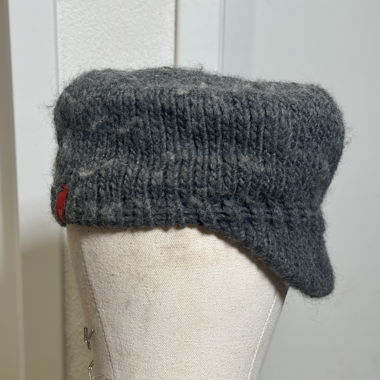 Bonnet gris en mohair