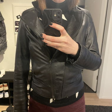 Super soft leather biker jacket