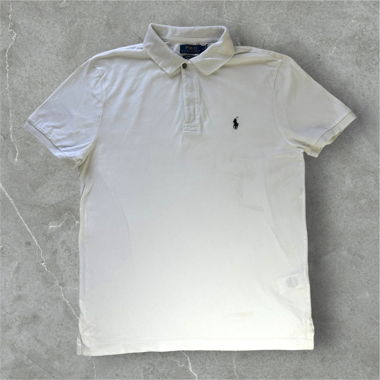 weißes polo ralph lauren polo shirt