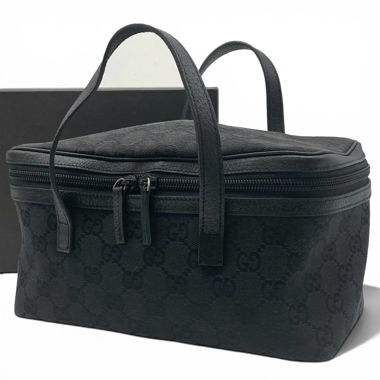 Schwarze Gucci Vanity Cosmetic Bag - Inkl. Box!