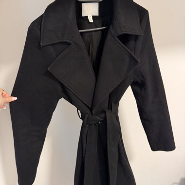 H&M schwarzer Mantel