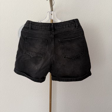 Black Denim Shorts