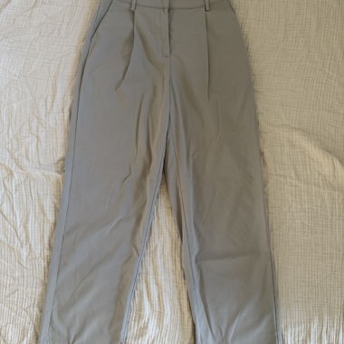 Ankle‑length fabric trousers