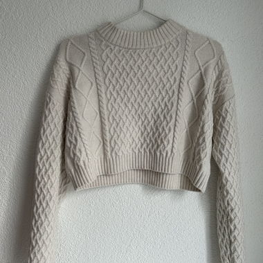 Pull court motif torsadé H&M XS
