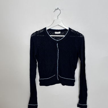 Sandro Navy Strickcardigan