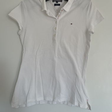 White slim fit polo shirt