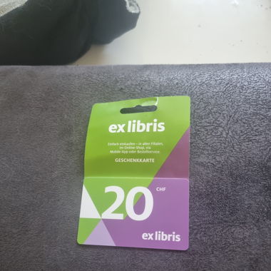 Carte-cadeau Ex libris 20 CHF