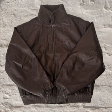 Blouson bomber rembourré en cuir synthétique BDG