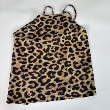 Top con stampa leopardata