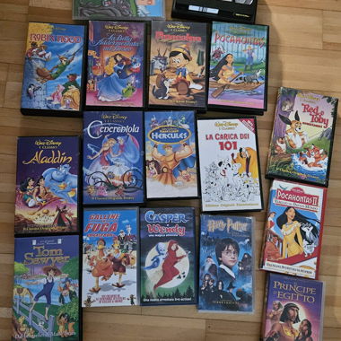 Large Italian VHS Collection Disney & more
