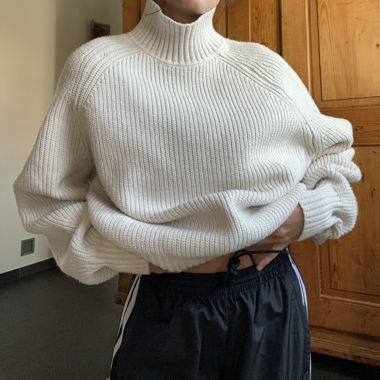 Pull col montant 
