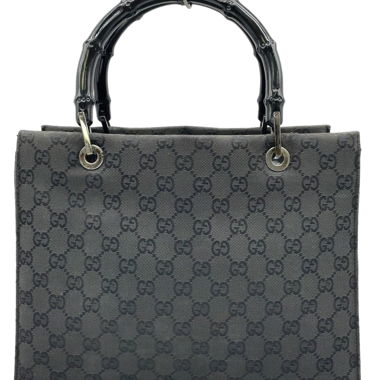 Gucci Tote Bag black, Bamboo