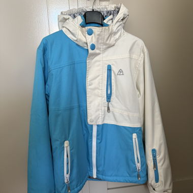 Giacca da sci bianco blu