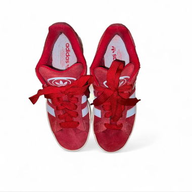 red Adidas campus