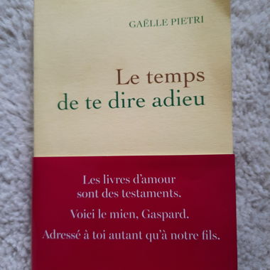 Book "le temps de te dire adieu" (FR)