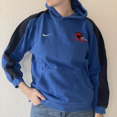 Sweatshirt capuche bleue - MJ Gottéron
