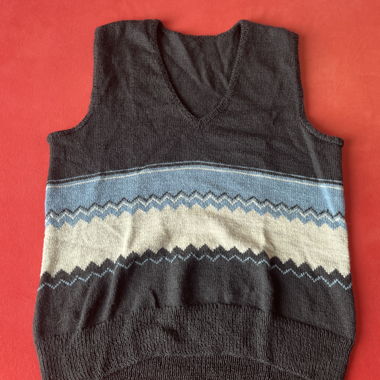 Blue-White Vest