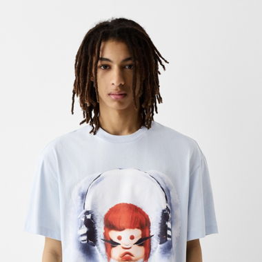 Poi Kelly blue shirt Bershka 