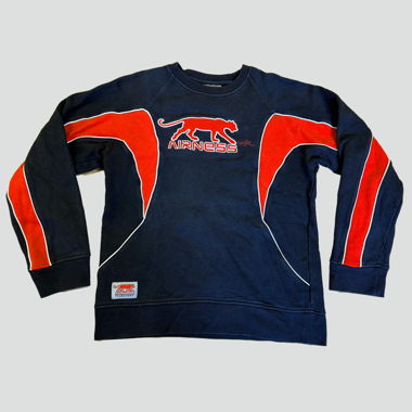 Airness streetwear black and red sweatshirt