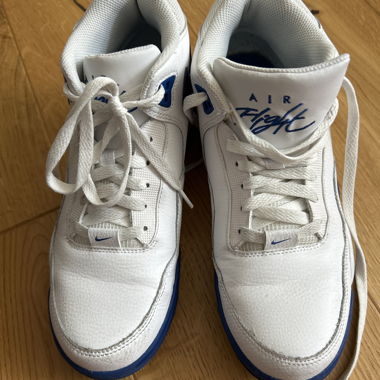 Nike Air Flight sneakers white and blue