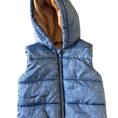 Gilet kids imbottito con cappuccio 6 mesi 