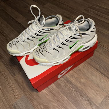Nike Air Max Plus Weiss Neon Metallic silber Women
