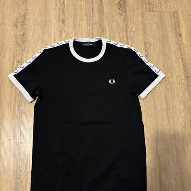 T-shirt Fred Perry noir/blanc S