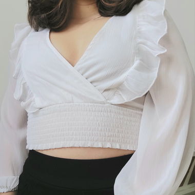 Stradivarius white blouse