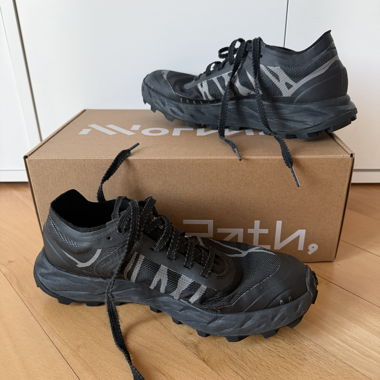 Nnormal Trailrunning-Schuhe schwarz
