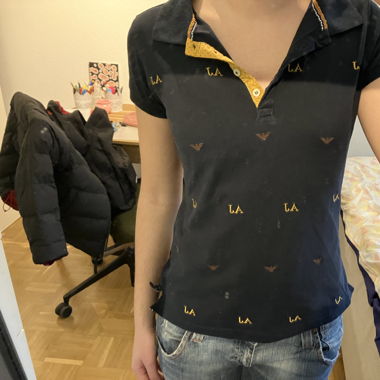 Armani Black Polo-Shirt