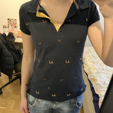 Armani Black Polo-Shirt