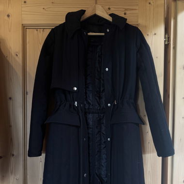 warmer Monki Mantel schwarz 
