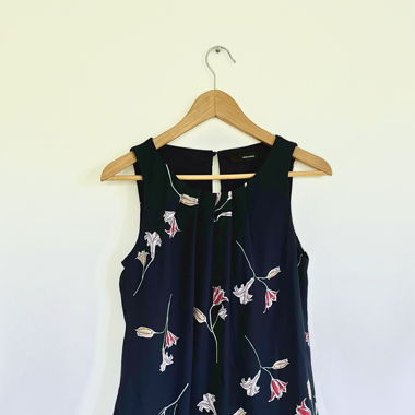 Top à fleurs