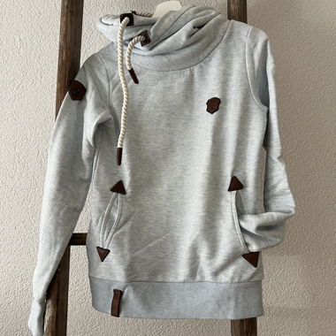 Felpa Azzurra Chiara con Cappuccio