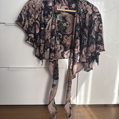 Paisley Wrap Cardigan