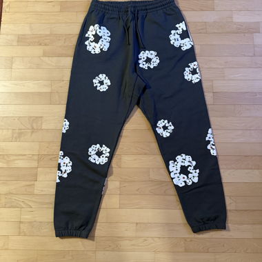 Pantaloni della tuta Rhinestone Cotton Wreath Denim Tears
