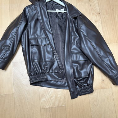 faux leather jacket
