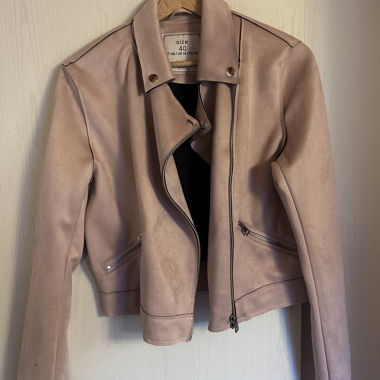 Veste biker rose taille 40