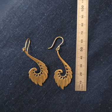 Statement Brass Earrings