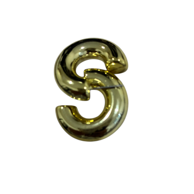 Gold-colored hoop earrings