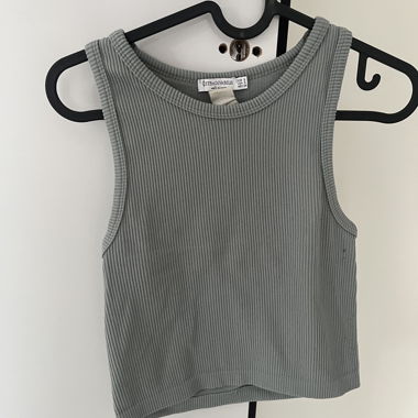 Top senza maniche grigio STRADIVARIUS